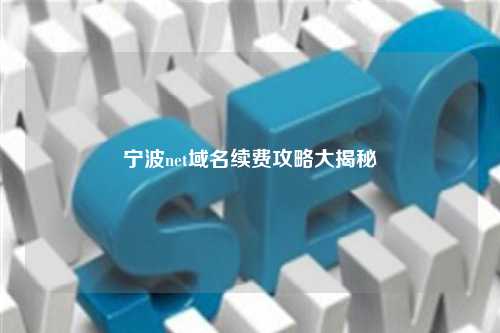 宁波net域名续费攻略大揭秘